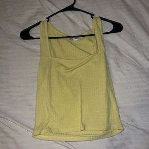 yellow cropped tank